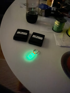 Glow-in-the-dark opti keychain